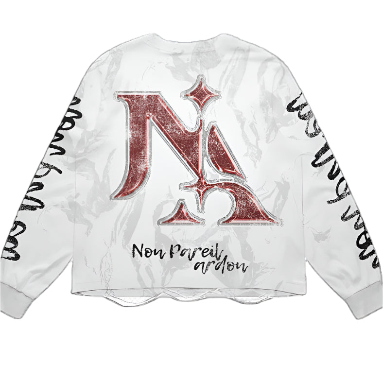White ‘Incomparable Feelings’ Longsleeve shirt