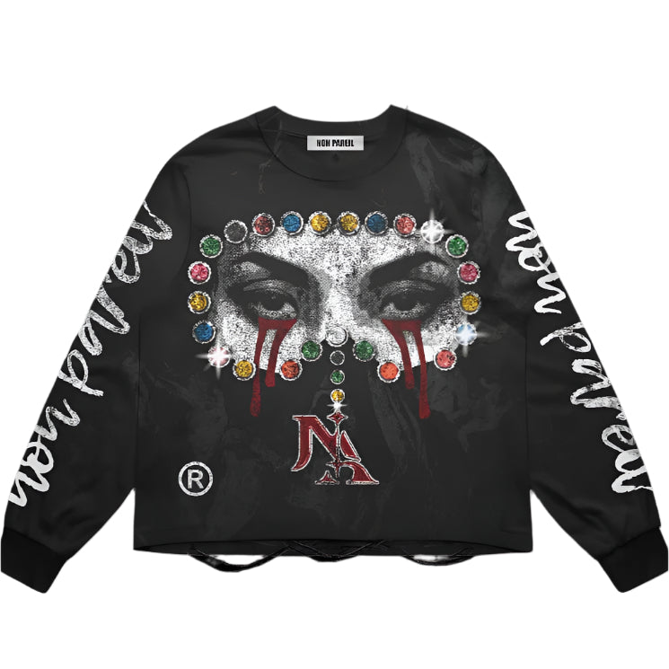 Black ‘Incomparable Feelings’ longsleeves shirt