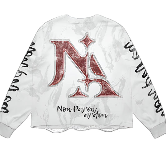 White ‘Incomparable Feelings’ Longsleeve shirt