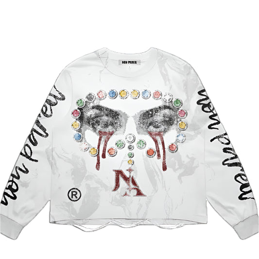 White ‘Incomparable Feelings’ Longsleeve shirt