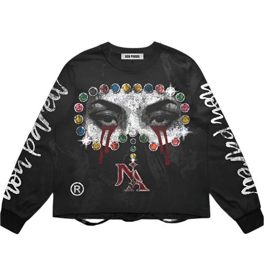 Black ‘Incomparable Feelings’ longsleeves shirt